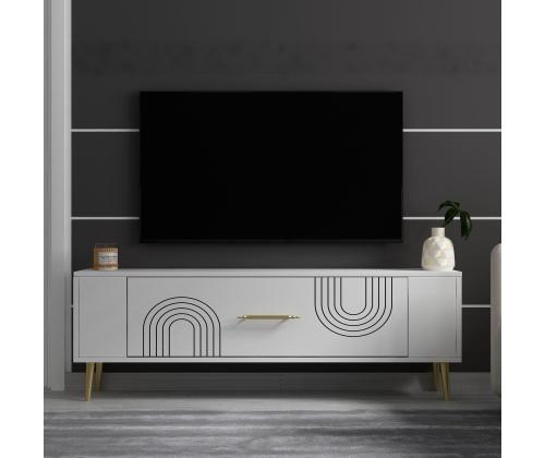 TV laud Retrol2 - White, Gold
