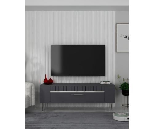 TV laud Retrolp1 - Anthracite, Silver