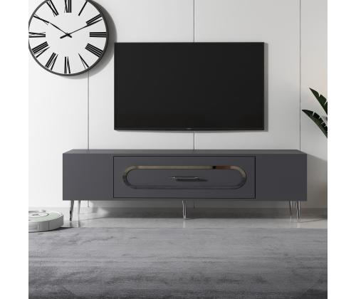 TV laud Dekop3 - Anthracite, Silver