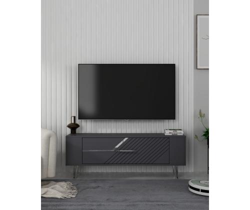 TV laud Retrolp5 - Anthracite, Silver