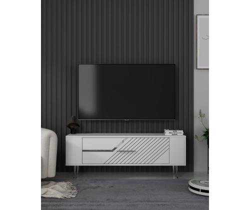 TV laud Retrolp5 - White, Silver