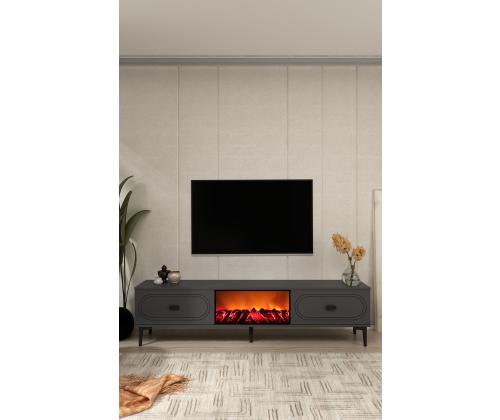 TV laud Weny Bohem Fireplace - Anthracite