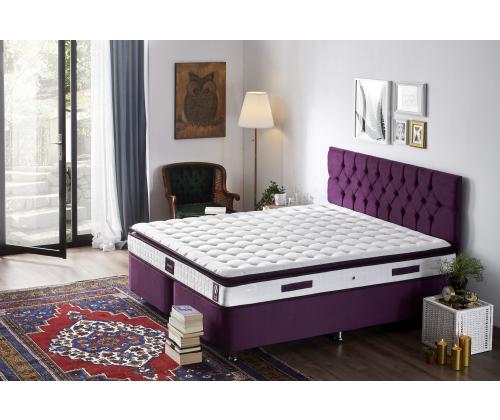 Purple 150x200 cm Double Size Padded Soft Mattress
