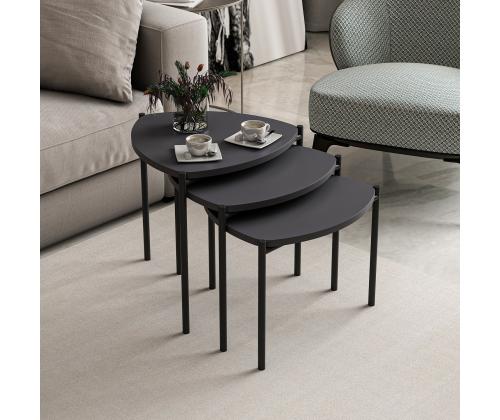 Mööblikomplekt lauad Lenny - Anthracite