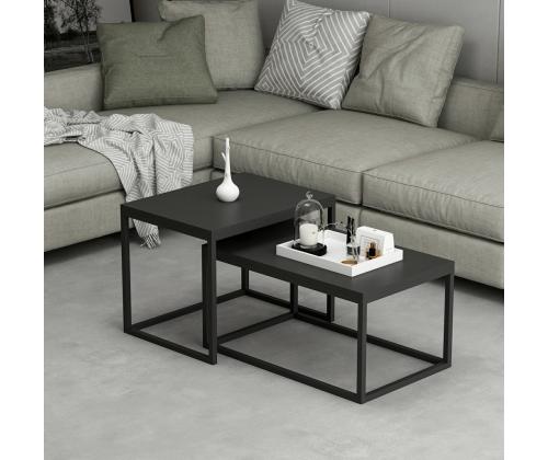 Mööblikomplekt lauad Leka - Black