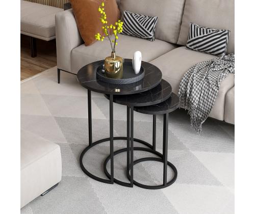 Mööblikomplekt lauad Gloria - Black