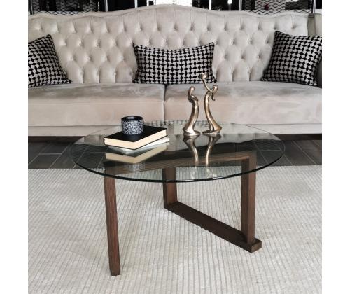 Kohvilaud Yuvarlak Cam Orta Sehpa S300