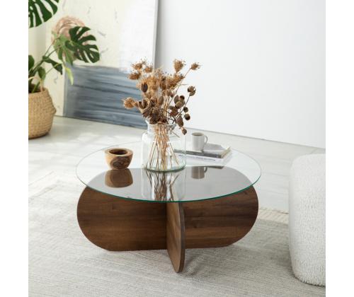Kohvilaud Bubble Wood - Walnut
