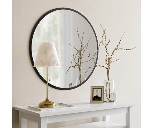 Peegel Dekoratif Yuvarlak Ayna Siyah A711
