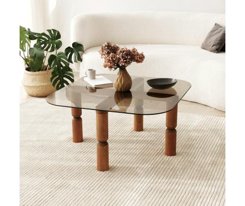 Kohvilaud Kei - Walnut, Bronze