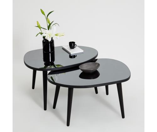 Mööblikomplekt lauad Gusto Set- Black, Fume