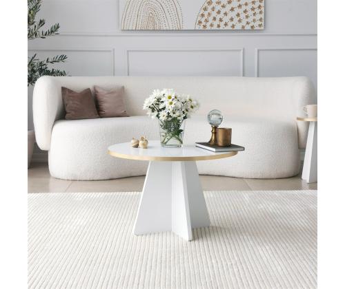 Kohvilaud Mushroom - Gold, White v2