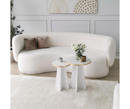 Kohvilaud Mushroom 2 - Gold, White