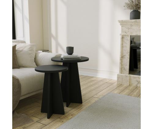 Kohvilaud Mushroom 2 - Black