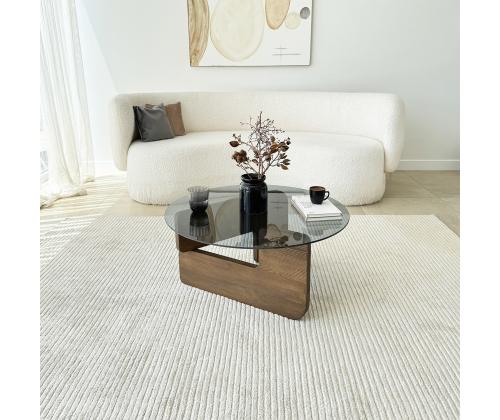 Kohvilaud Mia - Walnut, Fume