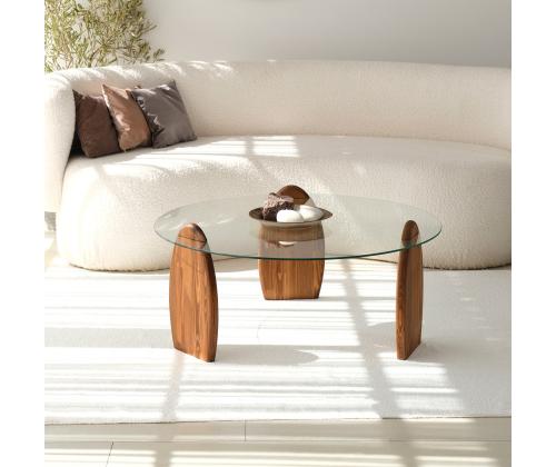 Kohvilaud Surf - Chesnut, Transparent