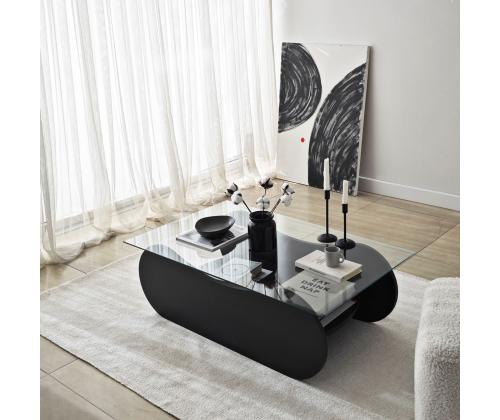 Kohvilaud Brise - Black, Transparent