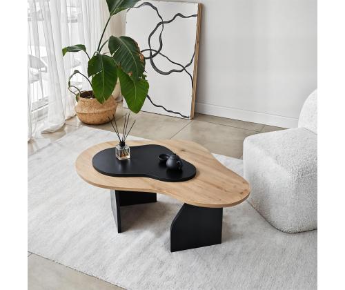 Kohvilaud Melted - Sapphire Oak, Black