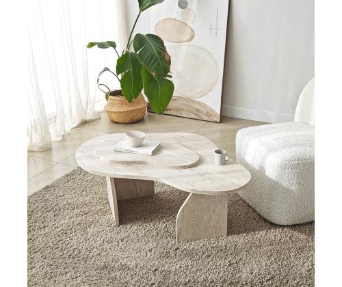 Kohvilaud Melted - Travertine