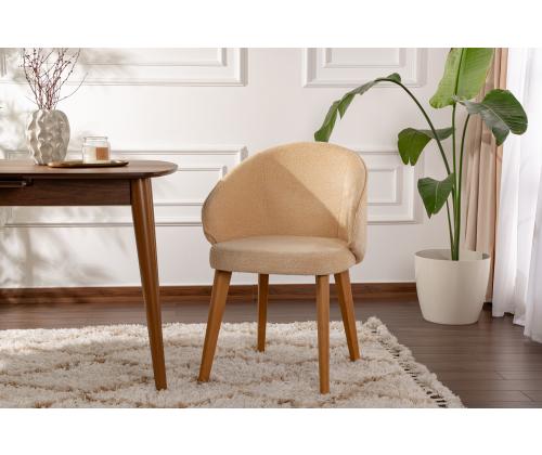 Mööblikomplekt toolid Bentley - Beige, Dark Oak