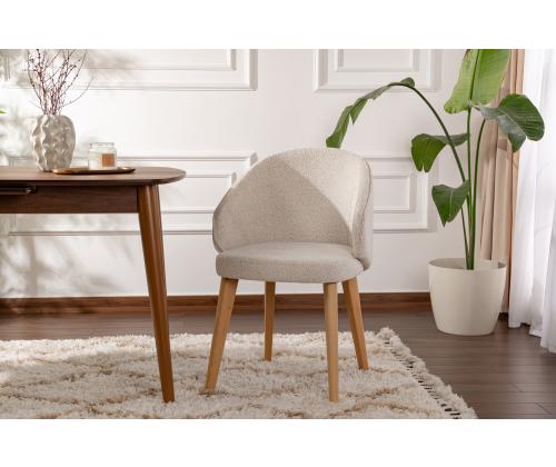 Mööblikomplekt toolid Bentley - White, Light Oak