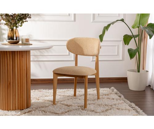 Mööblikomplekt toolid Lionte - Beige, Light Oak