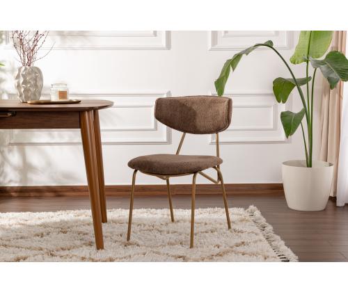 Mööblikomplekt toolid Nancy - Brown, Gold