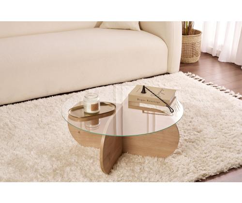 Kohvilaud Aeris - Sapphire Oak, Transparent