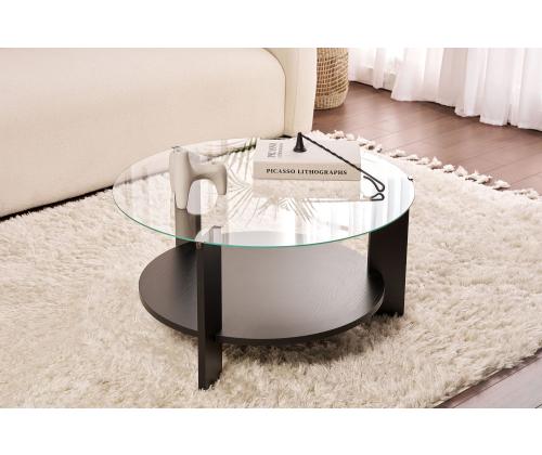 Kohvilaud Clara - Wood Black, Transparent