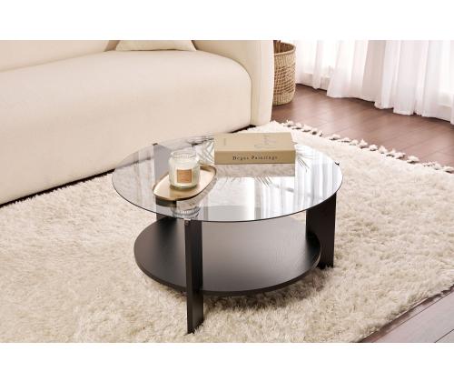 Kohvilaud Clara - Wood Black, Fume