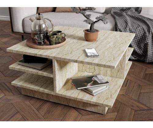 Kohvilaud Skull - Travertine