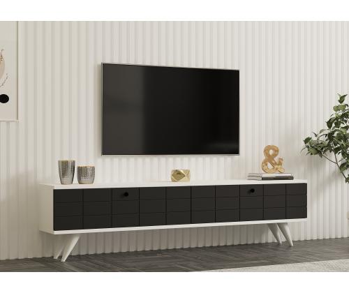 TV laud Alberi - Anthracite, White