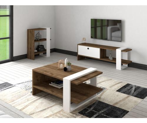 Gaye - Walnut, White