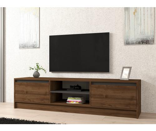 TV laud Olça - Walnut, Anthracite