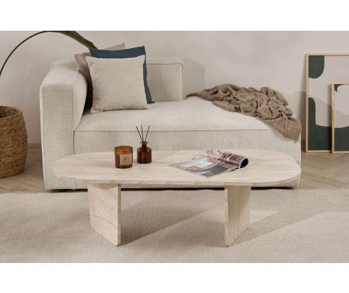 Kohvilaud Ovalis - Travertine