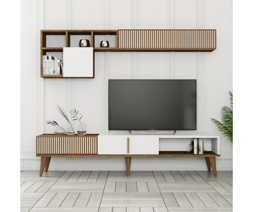 TV laud Milan TV - Walnut, White