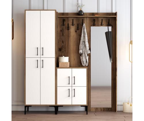 Berlin ABC - Walnut, White