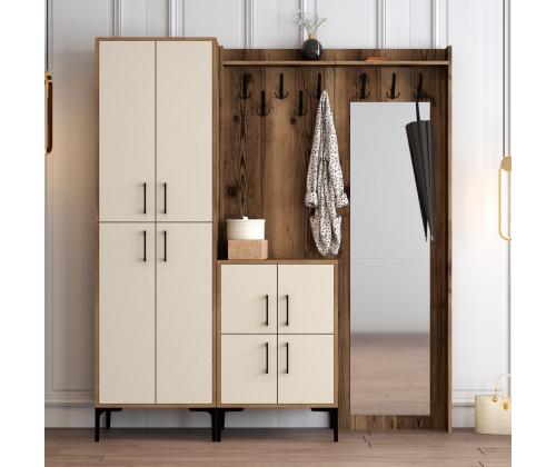 Berlin ABC - Walnut, Cream