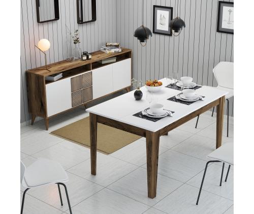 Milan 522 - Walnut, White