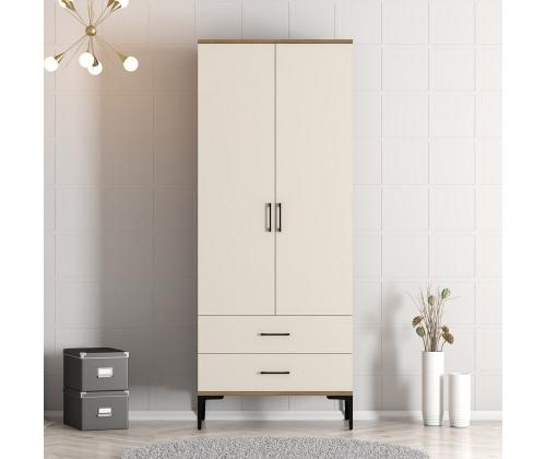 Kumsal T - Walnut, Cream