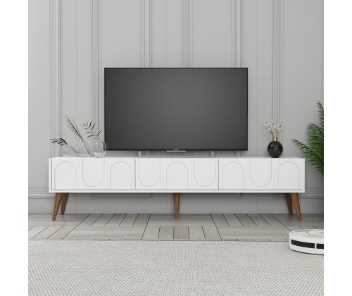 TV laud Lyon 44 - White, Walnut