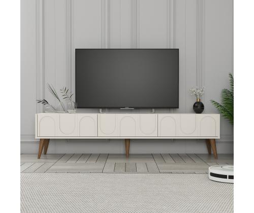 TV laud Lyon 44 - Cream, Walnut