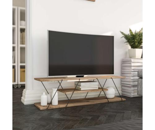 TV laud Canaz v2 - Black, Walnut
