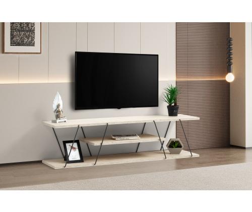 TV laud Canaz - Black, Travertine