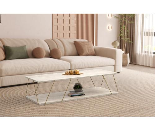 Kohvilaud Labranda - Gold, Travertine