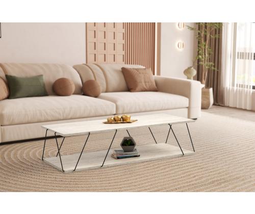 Kohvilaud Labranda - Black, Travertine