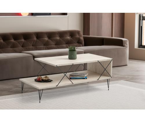 Kohvilaud Loire - Black, Travertine