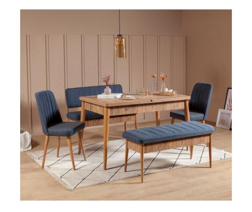 Mööblikomplekt toolid Vina Atlantic Dark Blue