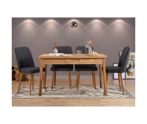 Mööblikomplekt toolid Santiago Atlantic Anthracite