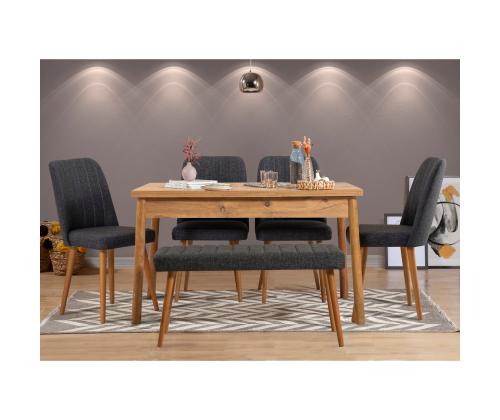 Mööblikomplekt toolid Costa Atlantic Anthracite